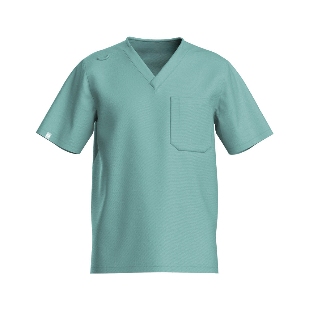 Men's V-neck Scrub Top