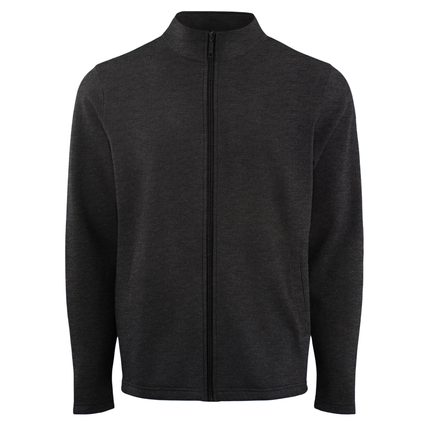 Men's Poly-Cotton Fleece Performance Long Sleeve Full-Zip