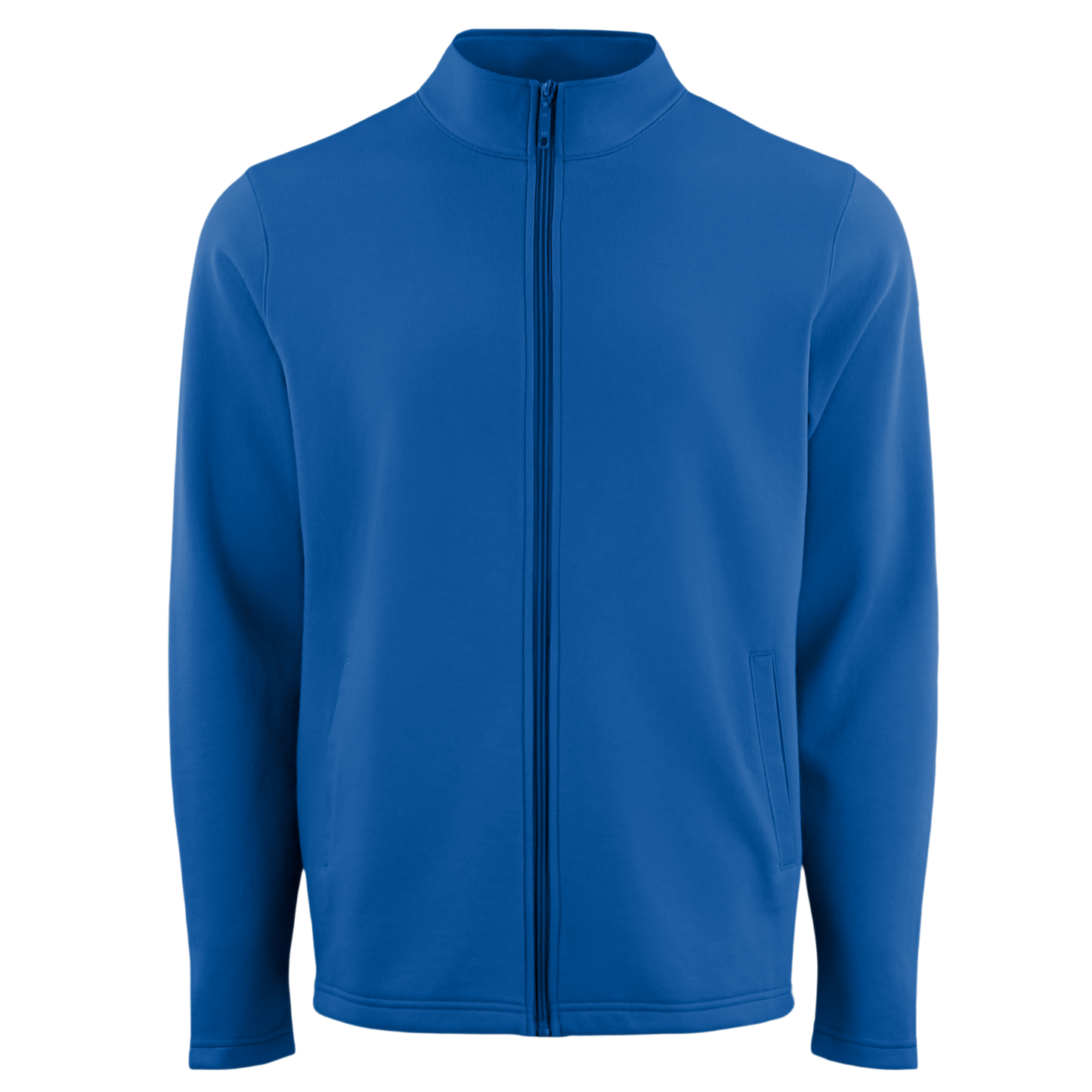 Men's Poly-Cotton Fleece Performance Long Sleeve Full-Zip