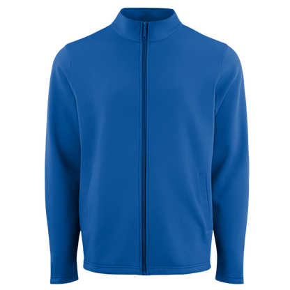 Men's Poly-Cotton Fleece Performance Long Sleeve Full-Zip